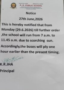 Notice dated 27.06.2026_Change in School Timing
